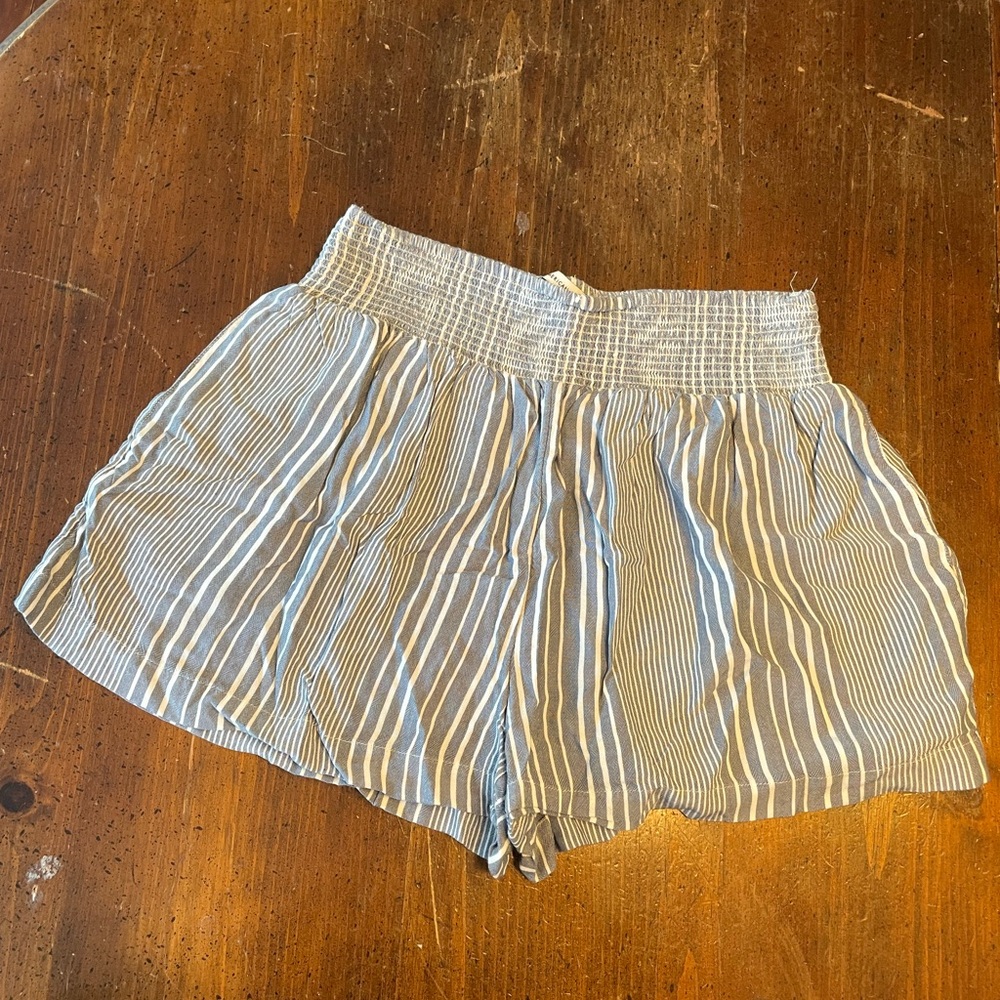 American Eagle Outfitters Blue Striped Shorts